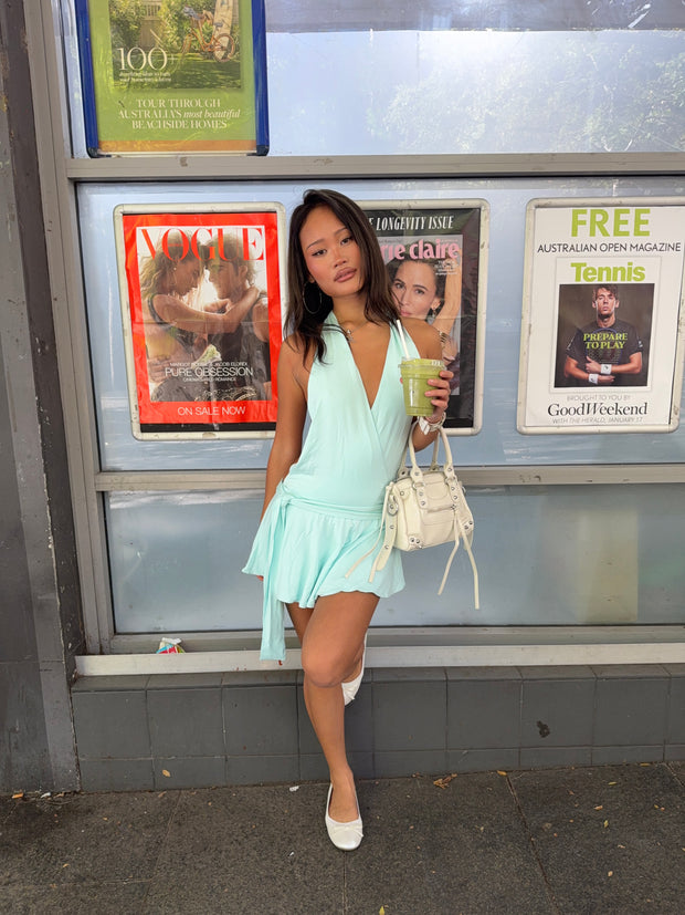 mini mint green dress Women's Wabella Mini Dress Mint Green in Size Large by Outcast