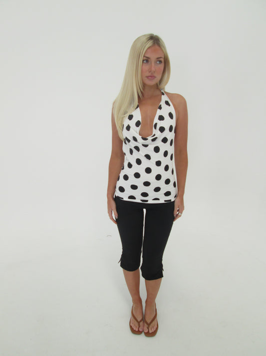 Multi way way polka dot top