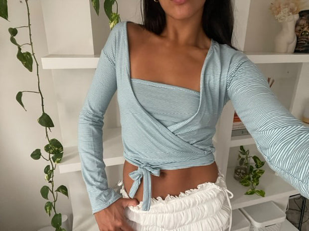 Camilla wrap top