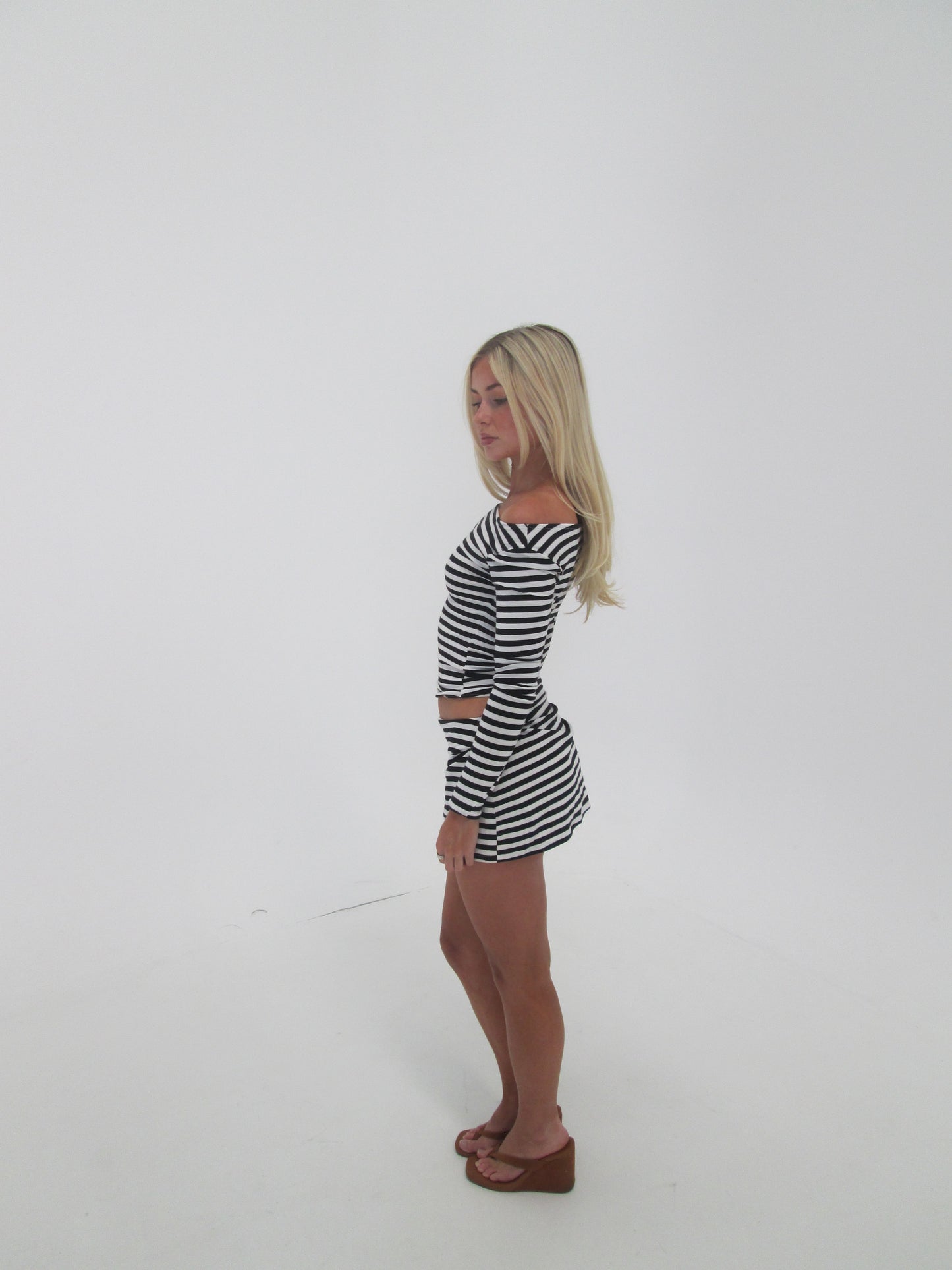 Striped two piece set