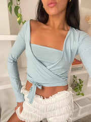 Camilla wrap top