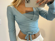Camilla wrap top